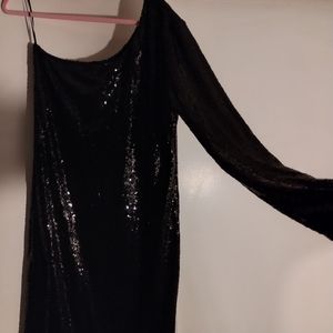 Fashion Nova Black Sequin Cocktail Dress 2X Plus size
